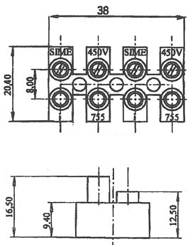 Barrette enfichable spéciale (femelle)